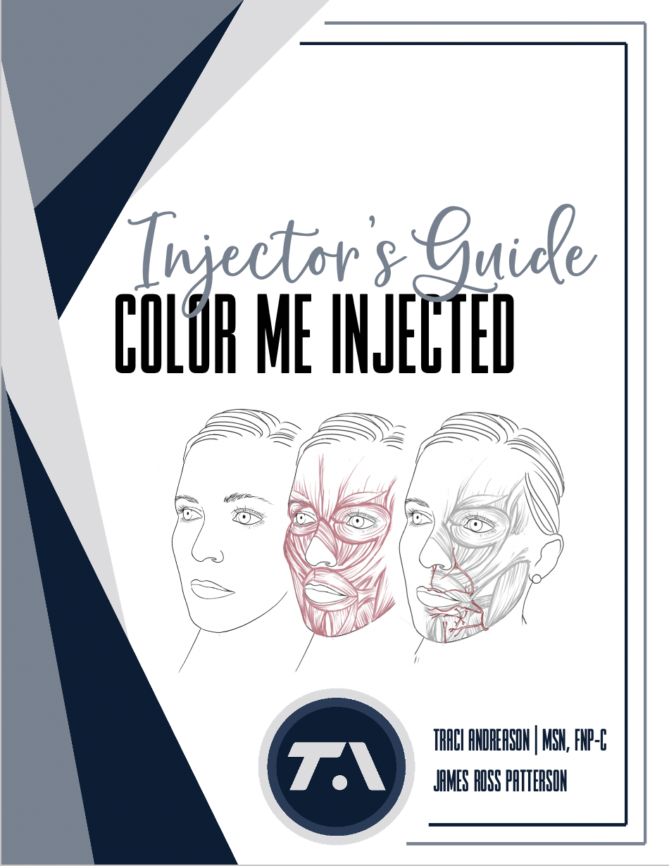 Charting Injector Face Color Me Injected - Facial Anatomy Coloring Book for Injectors ...